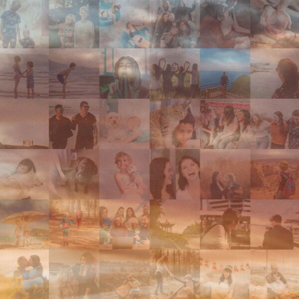 Photo mosaic layout sample Sample of a custom photo mosaic collage pattern